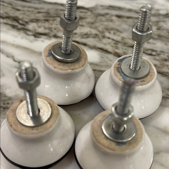 Pink and Black Eiffel Tower Ceramic Drawer Knobs/ Lot of 4 - Picture 5 of 8